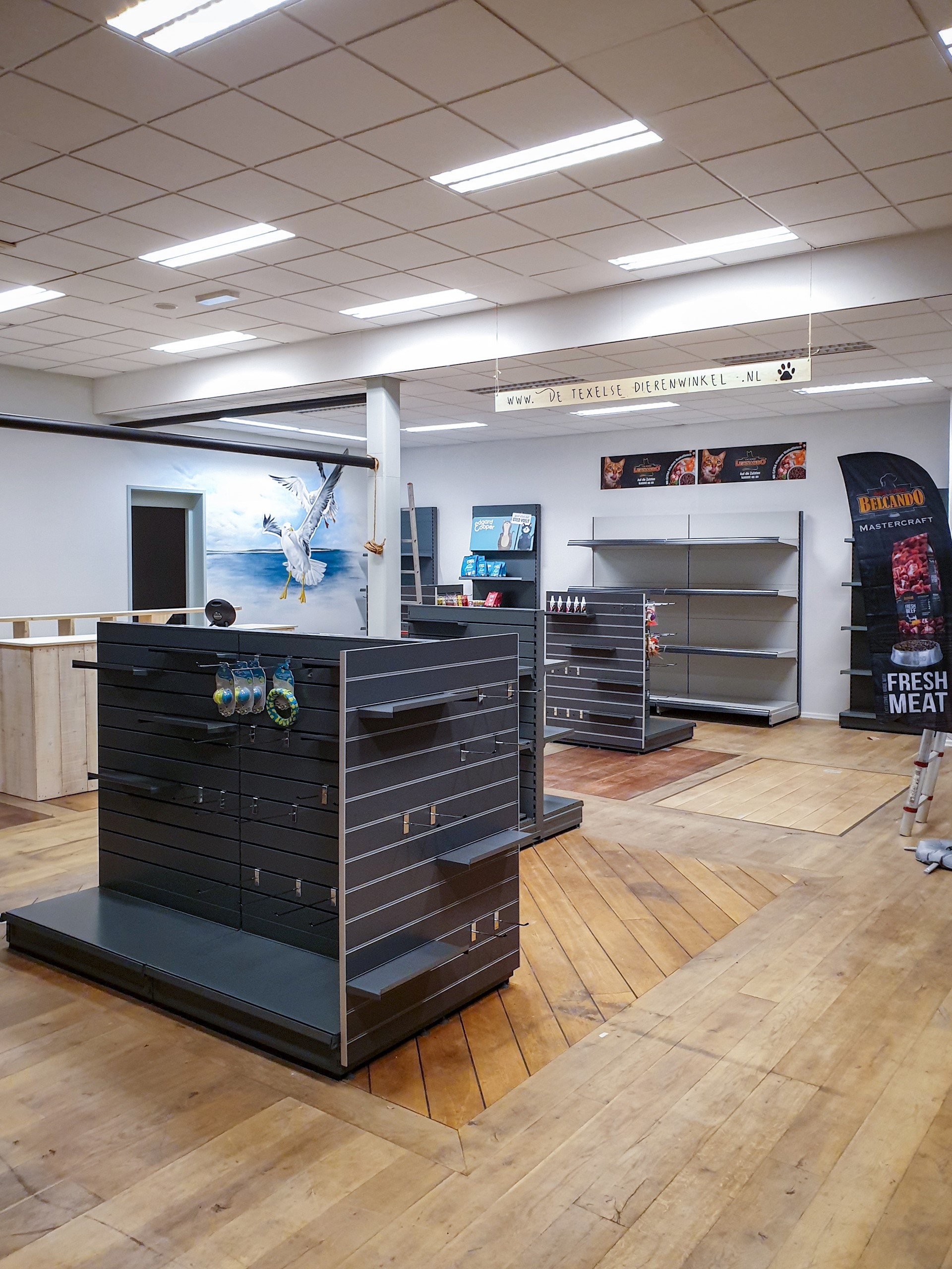 dierenspeciaalzaak inrichten